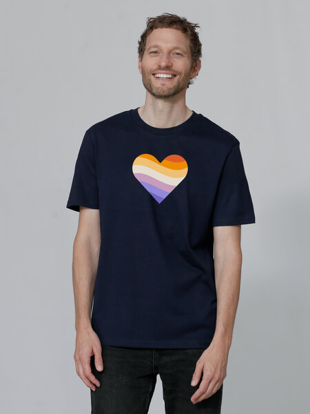 watapparel T-Shirt Unisex Rainbow Heart von watapparel