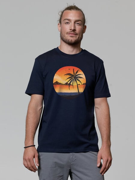 watapparel T-Shirt Unisex Sunset on palm beach von watapparel