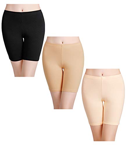 wirarpa Boxershorts Damen 3er Pack Lang Baumwolle Unterwäsche Weich Panties Hosen Unter Kleid Größe L von wirarpa