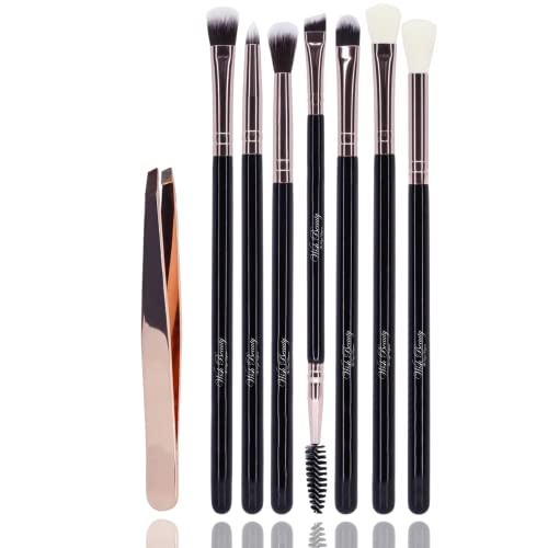 Wishbeauty Wishbeauty Lidschatten-Pinsel-Set – Preisgekrönte Augen-Make-up-Pinsel für Augen und Augenbrauen, inklusive Lidschatten-Pinsel-Set, Augenbrauen-Pinsel und Pinzette von wish beauty,the royal elegance