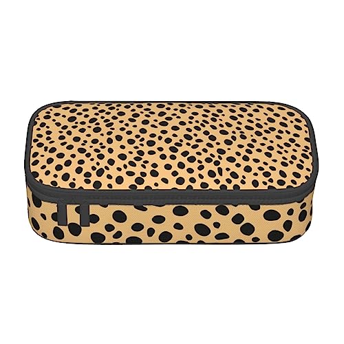 Federmäppchen mit goldfarbener Textur, bedrucktes Muster, großes Fassungsvermögen, Stifteetui, niedliche Stiftebox mit Reißverschluss, leopardenmuster, Einheitsgröße, Taschen-Organizer Federmäppchen mit goldfarbener Textur, bedrucktes Muster, großes Fassungsvermögen, Stifteetui, niedliche Stiftebox mit Reißverschluss, leopardenmuster, Einheitsgröße, Taschen-Organizer von woerexker