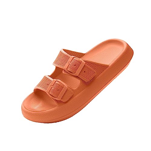 wolkensohle Hausschuhe Herren/Damen Cozislides Home Slippers Komfort Sandale Badeschuhe Unisex (Orange, adult, women, numeric_40, numeric_range, eu_footwear_size_system, numeric_41, medium) von wolkensohle