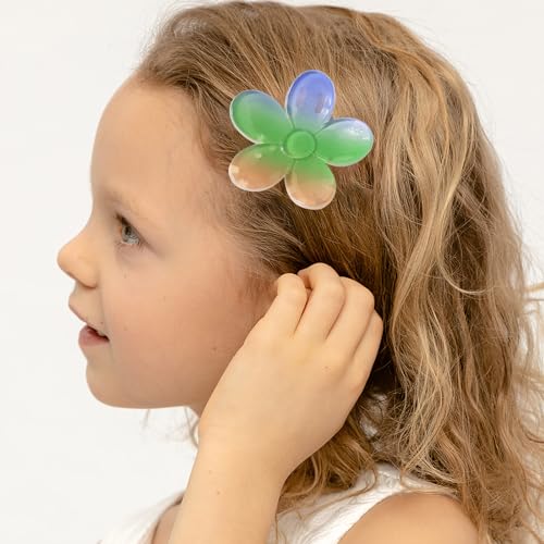 Bunte Blumenklammer für Damen, Haarspangen, Kieferclip, Haarspange für Mädchen, Haarstyling-Zubehör, Haarspangen von xbiez