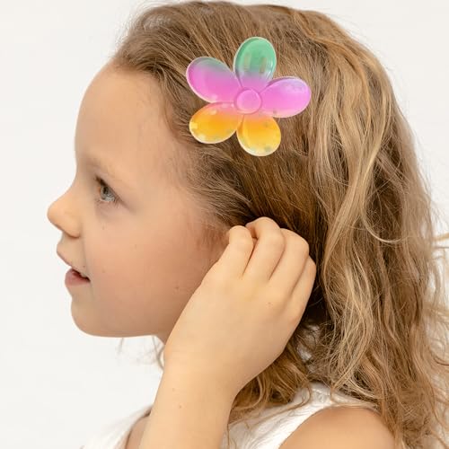 Bunte Blumenklammer für Damen, Haarspangen, Kieferclip, Haarspange für Mädchen, Haarstyling-Zubehör, Haarspangen von xbiez