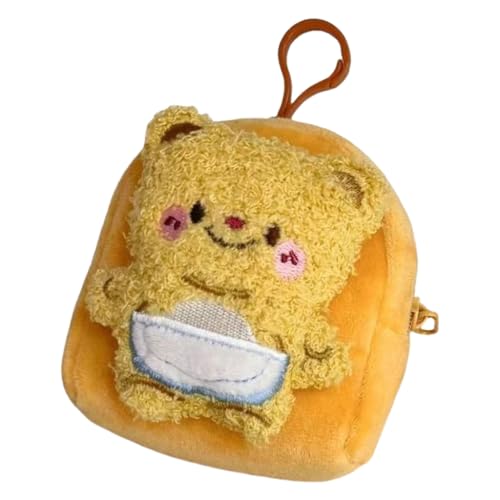 Kleiner Plüsch-Schlüsselanhänger, Cartoon-Bär, schöne Geldbörse, Kopfhörerhalter, multifunktionaler Plüsch-Schlüsselanhänger für Kinderrucksack, Lätzchen Bär Kleiner Plüsch-Schlüsselanhänger, Cartoon-Bär, schöne Geldbörse, Kopfhörerhalter, multifunktionaler Plüsch-Schlüsselanhänger für Kinderrucksack, Lätzchen Bär von xbiez