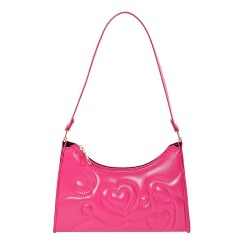xbiez Trendige Damen New Small Square Bag Achselhandtasche Funktionelle Umhängetasche, hot pink xbiez Trendige Damen New Small Square Bag Achselhandtasche Funktionelle Umhängetasche, hot pink von xbiez
