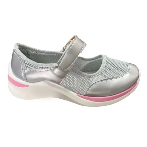 xiongwei Damen Outdoor Schuhe Damen-Frühling/Sommer-Einzelschuhe, dicke Sohle, atmungsaktiv, lässig, Mesh-Sandalen Schwarz Weiße Schuhe Damen Mit Absatz (Grey, 37) von xiongwei