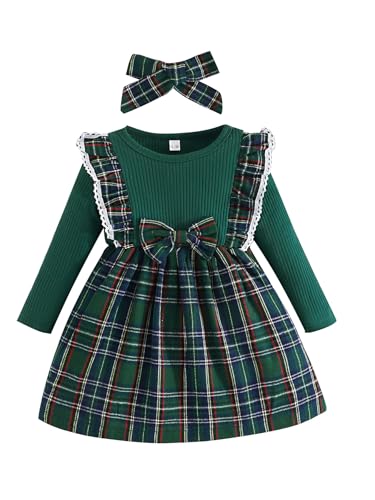 xuntao Neugeborenes Baby Mädchen Weihnachtskleidung Langarm Strampler und Rock Niedliche Winter Weihnachtsoutfits Sets Grün 9-12M/80 xuntao Neugeborenes Baby Mädchen Weihnachtskleidung Langarm Strampler und Rock Niedliche Winter Weihnachtsoutfits Sets Grün 9-12M/80 von xuntao