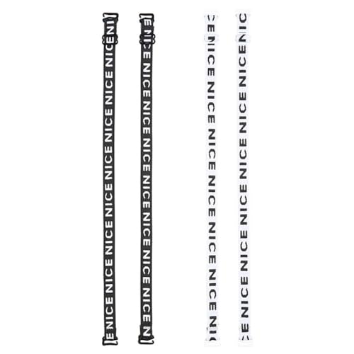 Nylon Damen Verstellbare Wiederverwendbare BH-Träger für Frauen Rutschfeste Buchstaben Abnehmbare Halter Paare 2, Einheitsgröße, Nylon von yeeplant