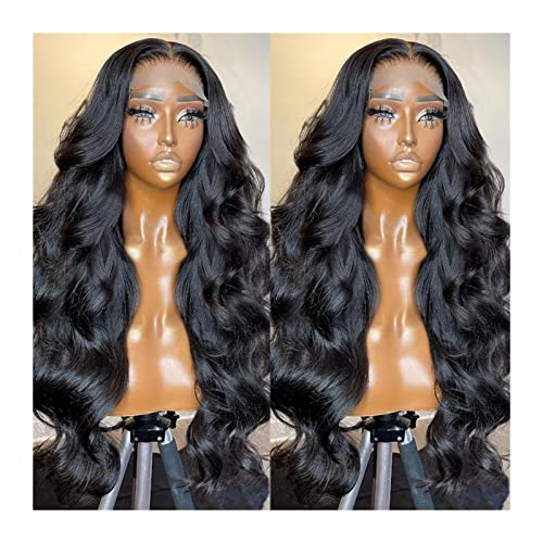 Perücke HD Transparente Körperwelle Lace Perücke Echthaar 13 × 4 13 × 6 Lace Front Perücken Brasilianisches Remy-Haar Glueless Long Wave Curly 360 Lace Frontal Perücke for Frauen Frauen Perücken (Col von yixinzi-2024