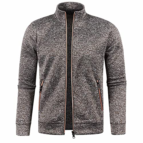 Bomberjacke Herren Leichtgewicht Freizeit ÜBergangsjacke College Jacke Warm Winddicht Sportlich Outdoor Jacke Baseball Jacke Plus GrößE Vintage ReißVerschluss Pullover DüNner Samt Pullover Mantel von yruphome