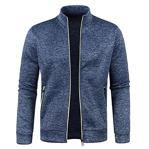 Bomberjacke Herren Leichtgewicht Freizeit ÜBergangsjacke College Jacke Warm Winddicht Sportlich Outdoor Jacke Baseball Jacke Plus GrößE Vintage ReißVerschluss Pullover DüNner Samt Pullover Mantel von yruphome