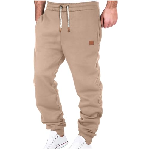 Herren Cargohose Baumwolle Hose Winter Multi Taschen Outdoorhose Wanderhose Gerade Geschnittene Jogginghose Einfarbiger Chino Cargo Hose Männer Causal Sporthose Jogging Freizeithose Mit Kordelzug von yruphome