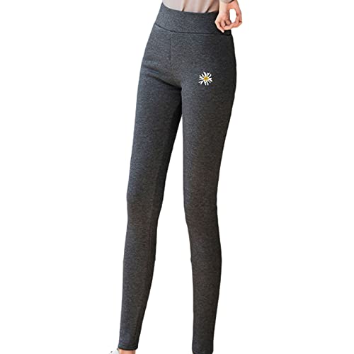 Leggings Damen PlüSch Thermoleggings Warme Fleece Sportleggings GefüTterte Thermo Hose Mit Innenfleece High Waist Leggings Jogginghose Warm Winter Schlanke Dehnbare Hose Lang Yogahose Laufhose von yruphome