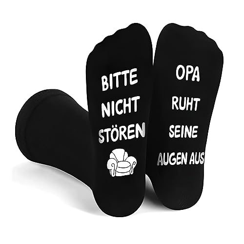 yumcute Opa Socken, Geschenk Herren Geburtstag Opa Geschenke für Senioren Geburtstagsgeschenk für Männer Opa Papa Socken Herren 36-45 von yumcute