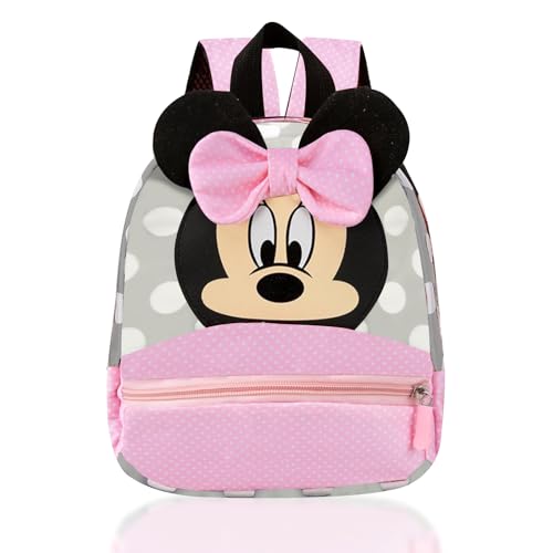 yumcute NM4 Minnie Rucksack Kindergarten Mädchen, Minnie Kindergartenrucksack für Mädchen von 1-5 Jahren, Kinderrucksack 28cm x 22cm x 8cm, Das Perfekte Geschenk für Mädchen, Die Minnie Lieben von yumcute