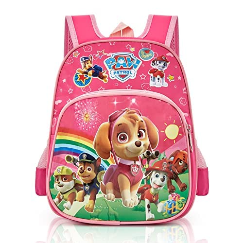 yumcute Paw Dog Kinderrucksäcke, Paw Dog Rucksack Kindergarten Mädchen, Kindergartenrucksack für Jungen von 3 4 5 Jahren, Mädchen Rucksack - 31cm x 25cm x 11cm von yumcute