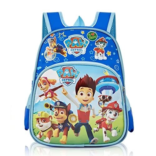 yumcute Paw Dog Kinderrucksäcke, Paw Dog Rucksack Kindergarten Mädchen, Kindergartenrucksack für Jungen von 3 4 5 Jahren, Mädchen Rucksack - 31cm x 25cm x 11cm (Blau) von yumcute