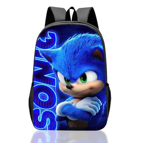 yumcute Sonic Rucksack Kindergarten Jungen, Kindergartenrucksack für Jungs von 4-12 Jahren, Kindergartenrucksack 36cm x 24cm x 11cm, Das Perfekte Geschenk für Jungs, Die Sonic Lieben von yumcute