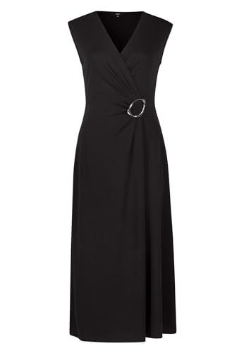 zero Damen Jerseykleid Midi mit Schnalle Black Beauty,44 von zero