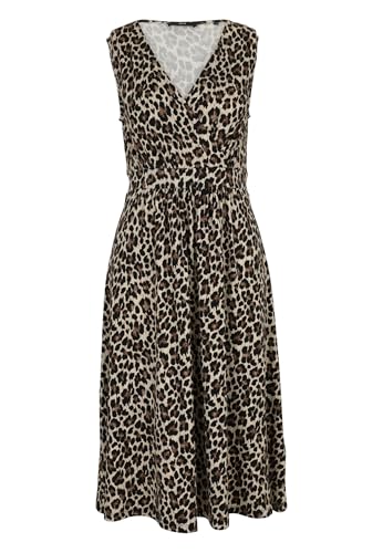 zero Damen Jerseykleid mit Leo-Muster 36, NatureBlack zero Damen Jerseykleid mit Leo-Muster 36, NatureBlack von zero