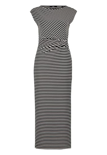 zero Damen Jerseykleid mit Streifen 34, BlackCream zero Damen Jerseykleid mit Streifen 34, BlackCream von zero
