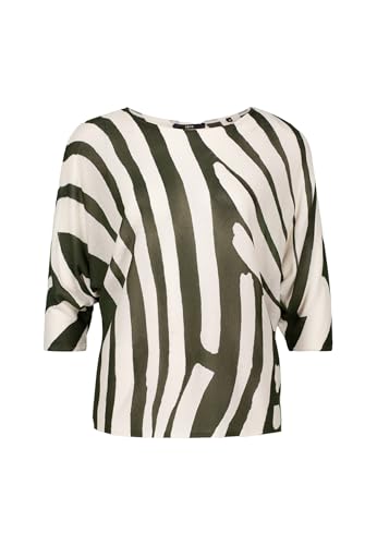 zero Damen Oversized-Strickpullover mit Print Patch KhakiCream,38 zero Damen Oversized-Strickpullover mit Print Patch KhakiCream,38 von zero