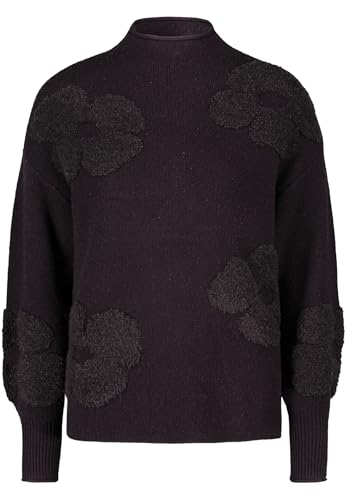 zero Damen Pullover florales Strukturmuster Patch BlackBlack,40 zero Damen Pullover florales Strukturmuster Patch BlackBlack,40 von zero