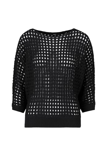 zero Damen Pullover mit Lochmuster Black Beauty,38 zero Damen Pullover mit Lochmuster Black Beauty,38 von zero