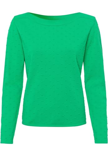 zero Damen Pullover mit Punktstickerei Bright Green,36 von zero