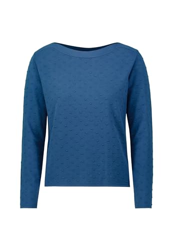 zero Damen Pullover mit Punktstickerei Ensign Blue,40 zero Damen Pullover mit Punktstickerei Ensign Blue,40 von zero