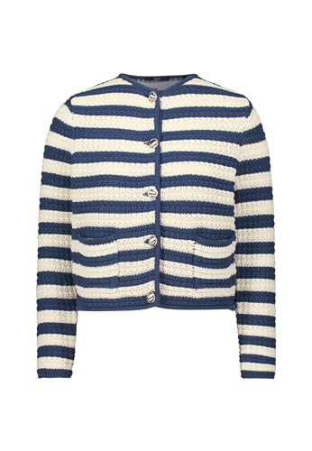 zero Damen Strickjacke mit Streifen CreamDark Blue,38 zero Damen Strickjacke mit Streifen CreamDark Blue,38 von zero