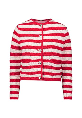 zero Damen Strickjacke mit Streifen CreamRed,40 zero Damen Strickjacke mit Streifen CreamRed,40 von zero
