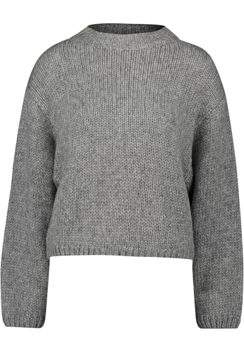 zero Damen Strickpullover mit Stehkragen GreySilver,42 zero Damen Strickpullover mit Stehkragen GreySilver,42 von zero