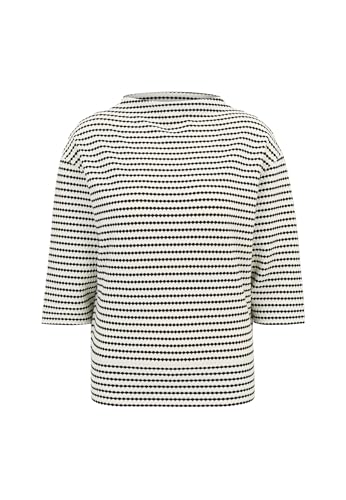 zero Damen Sweatshirt Geringelt mit 3/4 Ärmel CreamBlack,38 zero Damen Sweatshirt Geringelt mit 3/4 Ärmel CreamBlack,38 von zero