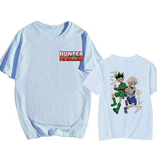 Anime Hunter X Hunter T-Shirt Bedrucktes Harajuku Fashion Unisex Hip Hop T-Shirt Tops (S,Color 02) von zhedu