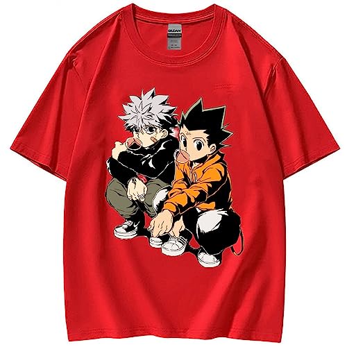 Hunter X Hunter T-Shirt Anime Killua Zoldyck Oversize Hip Hop Tops HXH Grafik Sommer T-Shirt (XS,Color 6) von zhedu