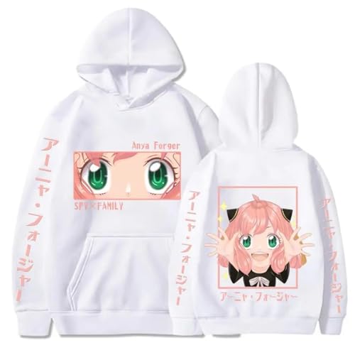 Spy X Family Bedruckter Hoodie Anime Manga Cartoon Sweatshirt Frühling Und Herbst Outdoor-Sport Lose Pullover (Color 03,XS) von zhedu