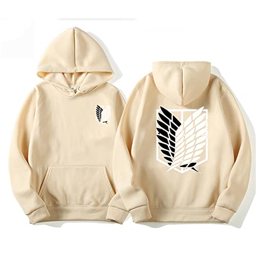 zhedu Anime Attack on Titan AOT Merch Scout Regiment Bedruckte Hoodies Kapuzen-Sweatshirts Gemütliche Oberteile Pullover (M,Color 03) von zhedu