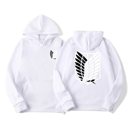 zhedu Anime Attack on Titan AOT Merch Scout Regiment Bedruckte Hoodies Kapuzen-Sweatshirts Gemütliche Oberteile Pullover (M,Color 06) von zhedu