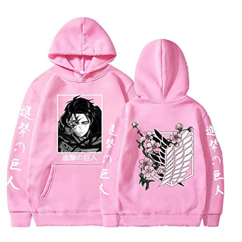 zhedu Anime Hoodie Attack on Titan Hoodies Männer Frauen Sweatshirts Harajuku Übergroßes Sweatshirt Pullover Streetwear Hip Hop Kleidung (XXL,Color 05) von zhedu