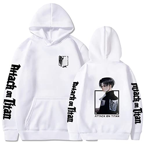 zhedu Attack on Titan 3D Hoodie Anime Sweatshirt Kordelzug Pullover Kostüm Für Cosplay (S,Color 02) von zhedu