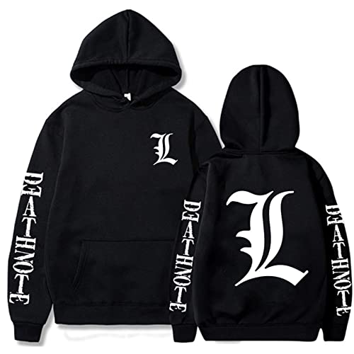 zhedu Death Note Hoodie Für Männer Und Frauen Streetwear Hoodie Cooler Druck Unisex Pullover Herrenbekleidung (XXS-4XL) (S,Color 01) von zhedu