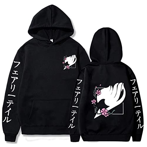 zhedu Fairy Tail Unisex Hoodies Japanischer Anime Bedruckter Herren Hoodie Streetwear Lässige Sweatshirts (XXL,Color 01) von zhedu