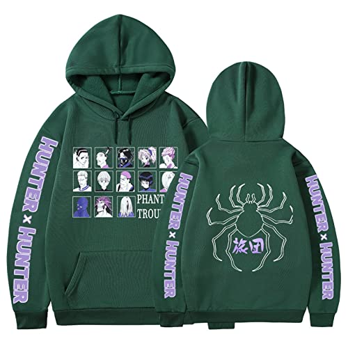 zhedu Hunter X Hunter Hoodie Anime Hoodies Lose Sweatshirts Langarm Pullover Winter Warme Damenbekleidung Herrenbekleidung (M,Color 06) von zhedu