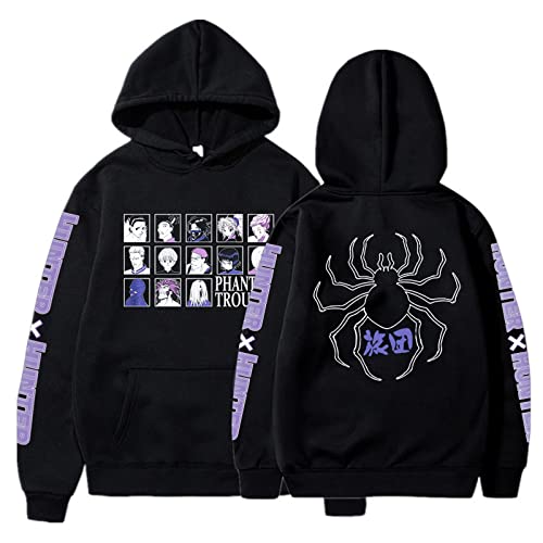 zhedu Hunter X Hunter Hoodie Anime Hoodies Lose Sweatshirts Langarm Pullover Winter Warme Damenbekleidung Herrenbekleidung (S,Color 01) von zhedu