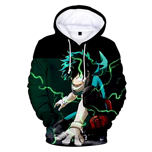 zhedu Männer Frauen Kinder My Hero Academia Langarm-Sweatshirts Hoodies 3D-gedruckte Streetwear Boy Girl Kids Fashion Jacket (S,Color 07) von zhedu