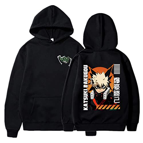 zhedu Niedlicher Anime Hoodie My Hero Academia Langarm ​Hoodie Hip Hop Soft Sweatshirt Paar Pullover Hoody Oversize Streetwea (4XL,Color 01) von zhedu