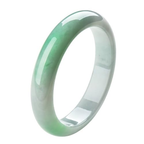 zhuBAOHE Grünes Jadeit-Armband für Frauen, Authentische Jade-Smaragdgrün-Perlenarmbänder für Mutter, Ehefrau, Tochter, natürliches Edelsteinarmband,Grün,62mm von zhuBAOHE