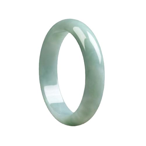 zhuBAOHE Jade-Armband für Frauen, natürlicher grüner Jade-Armreif, echte Jadeit-Armreifen mit Schmuckschatulle, bringen Glück, Reichtum und Wohlstand,Natural,56mm von zhuBAOHE